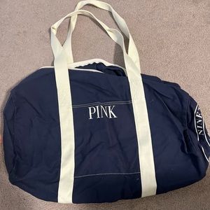 Victoria Secret PINK blue duffle bag - new